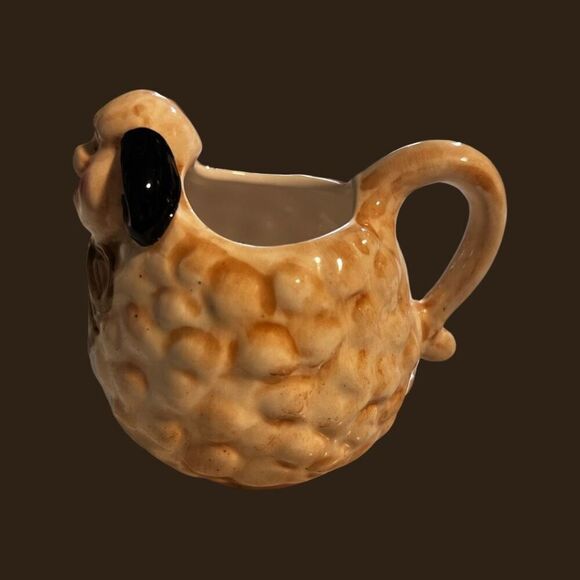 Antique 1940s Art 1/2 Cup Lamb Sheep Creamer/Milk Dispenser TIC Pottery - Picture 2 of 5